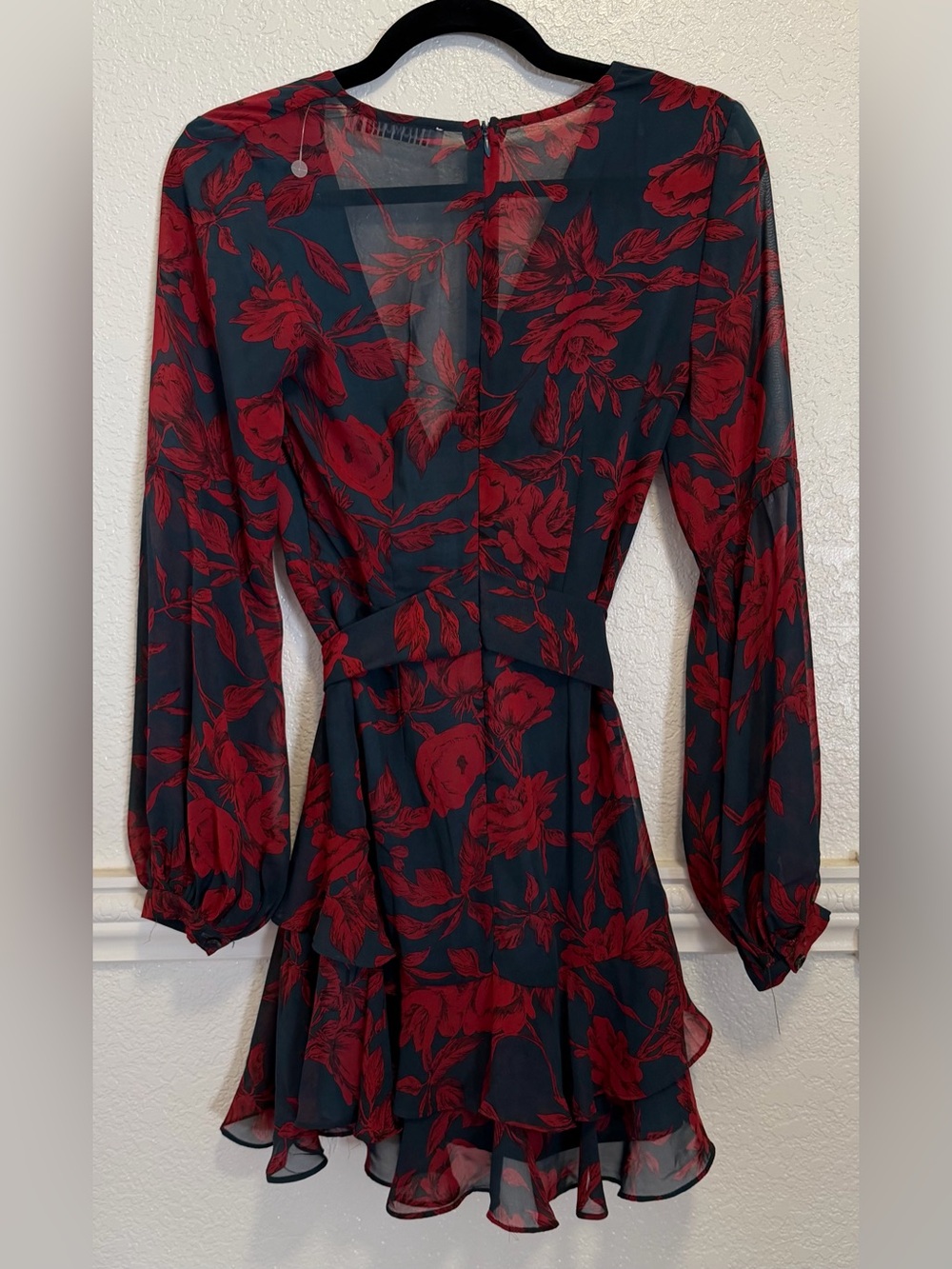 Hello Molly Floral Wrap Mini Dress 🌹 - Picture 10 of 13